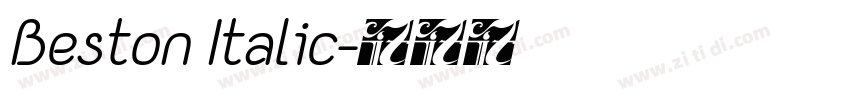 Beston Italic字体转换